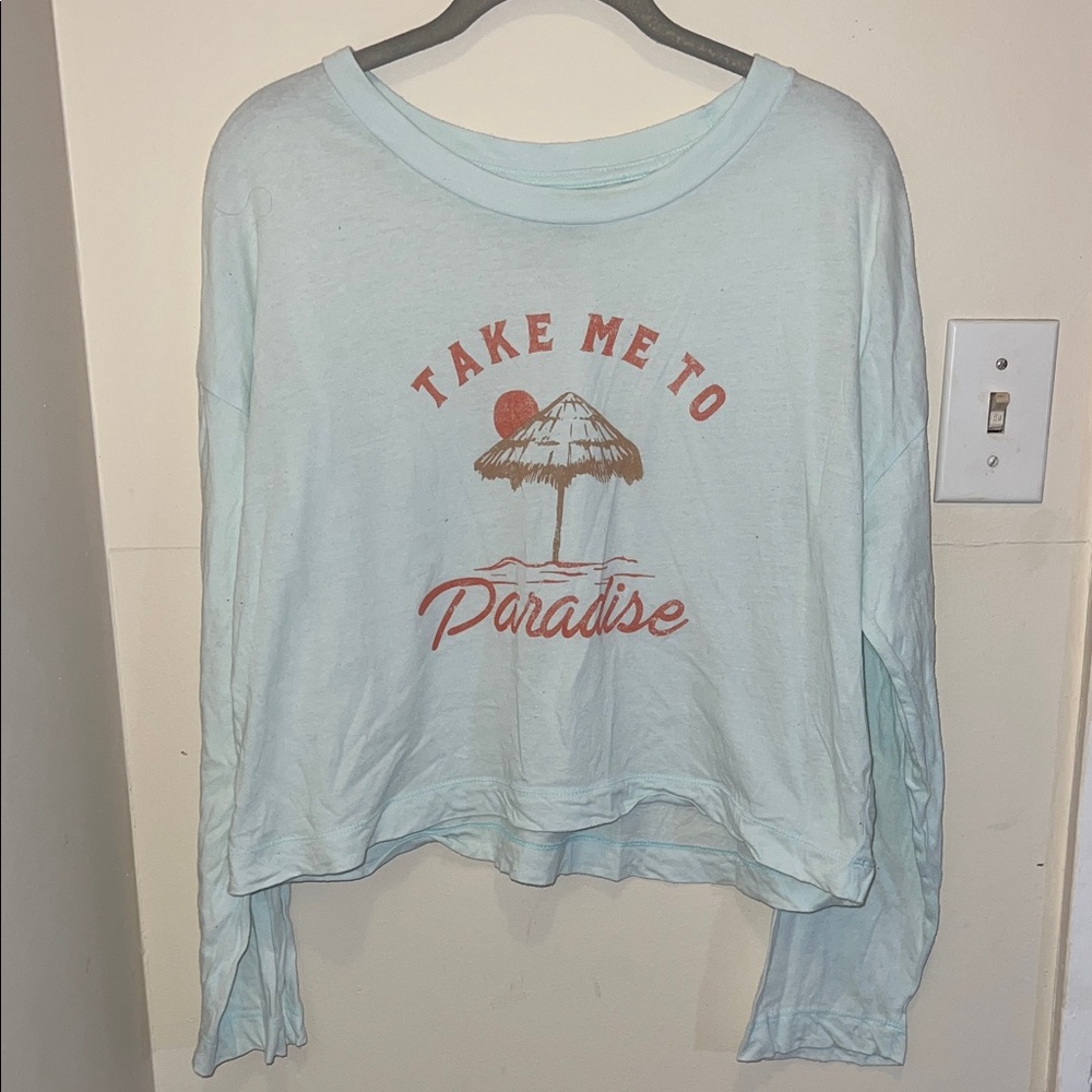 Muse Soft Blue Casual Tee